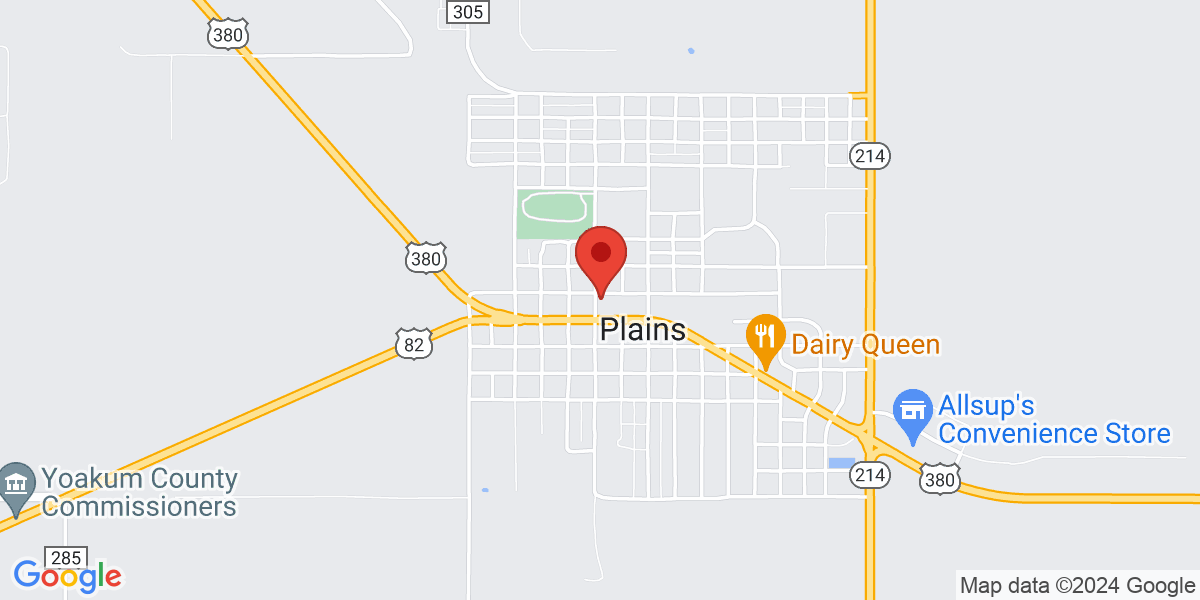 Map of Yoakum County Library - Plains